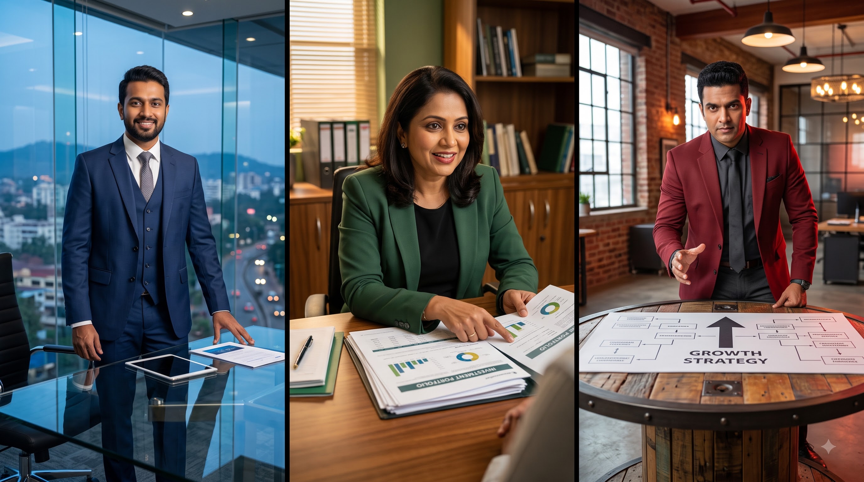 Financial advisors in office