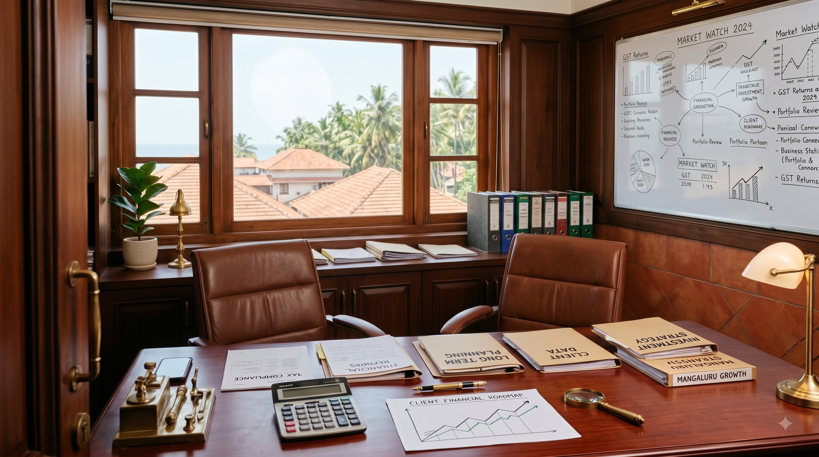 Professionals reviewing financials