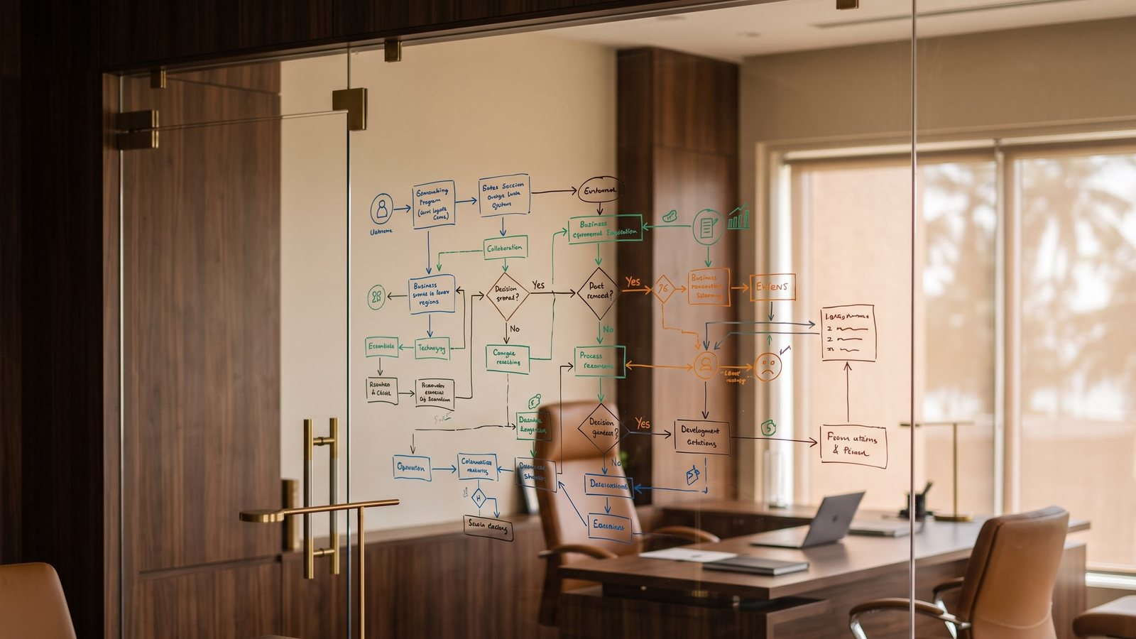 A CFO and team redesigning a workflow