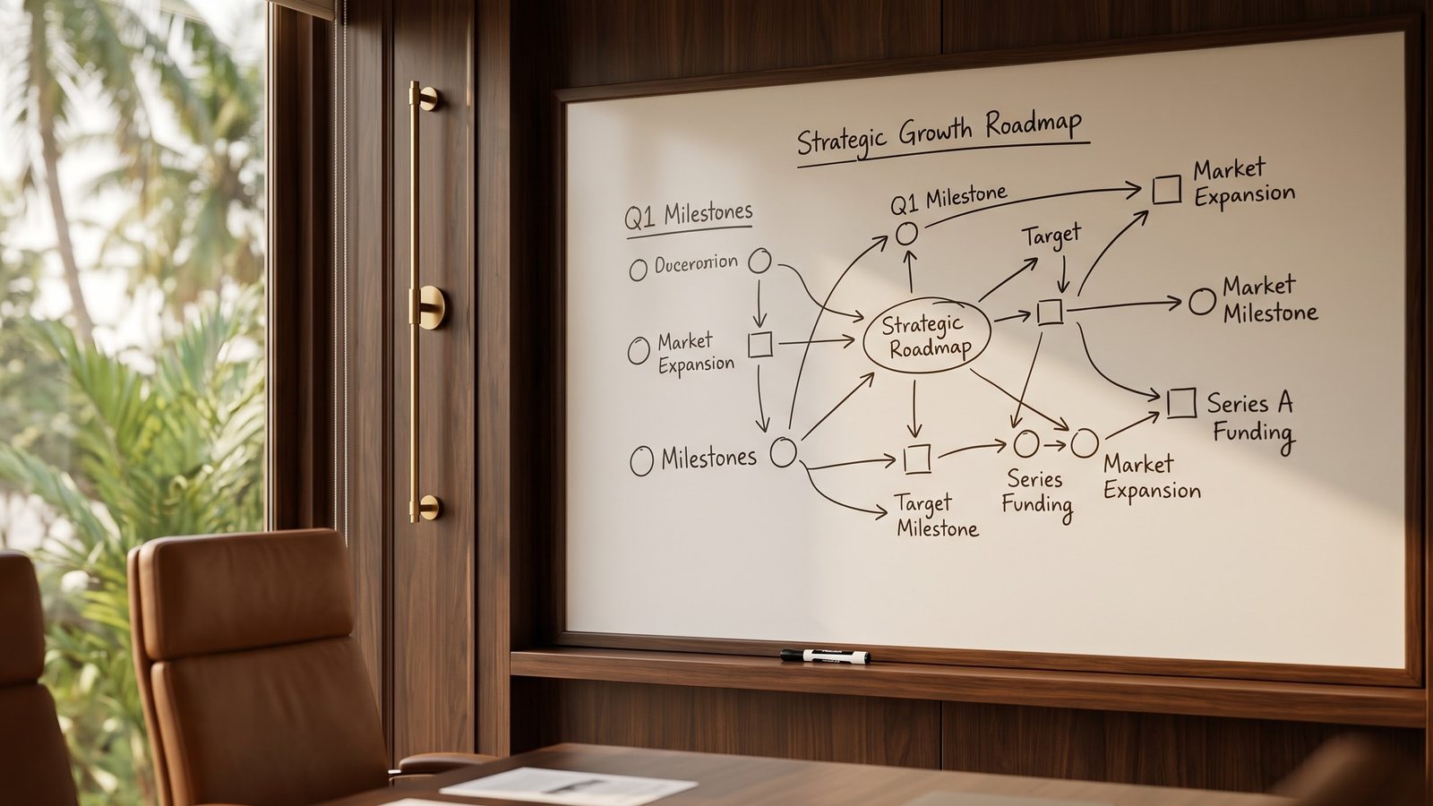 A CFO mapping a growth roadmap