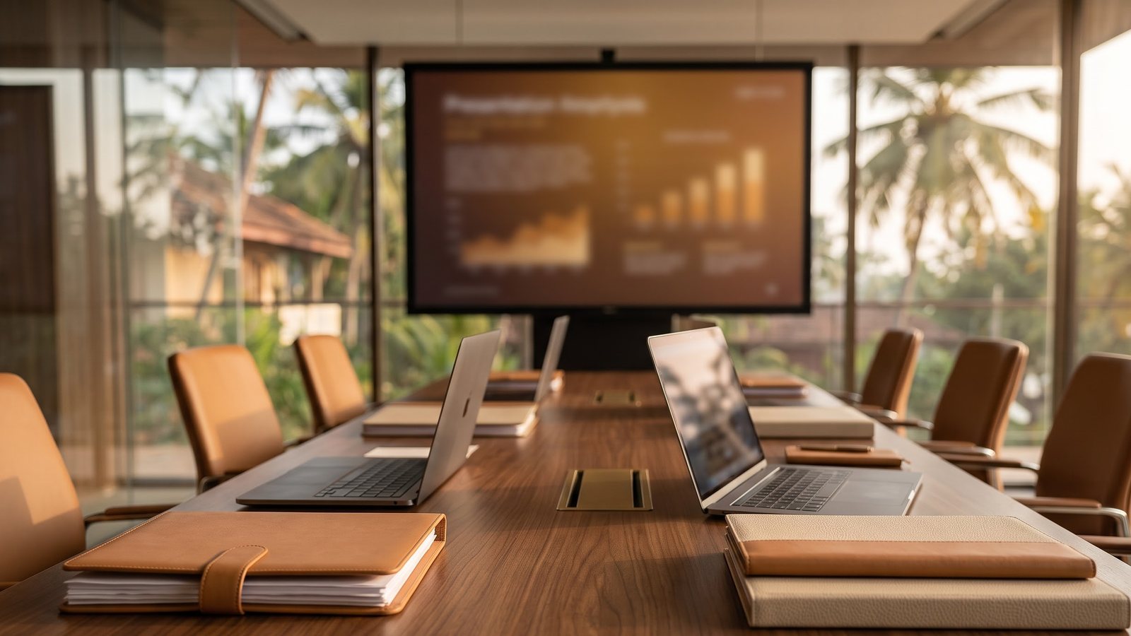 A founder presenting to investors