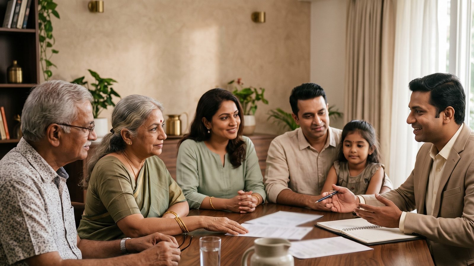 An advisor presenting to a boardroom